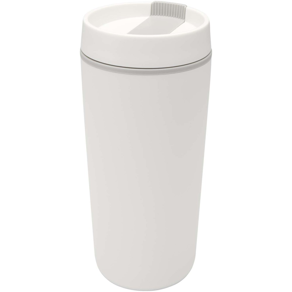 Gobelet en plastique à double paroi Sedona, 480 ml Blanc