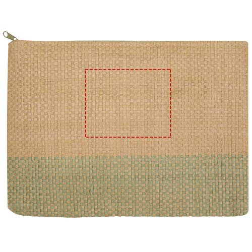 Rhythm Strohpapier Beutel mit Reissverschluss, 3 l heather grün