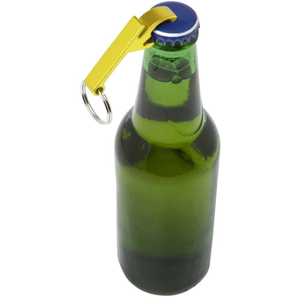 Tao Schlüsselanhänger mit Flaschen- und Dosenöffner gold