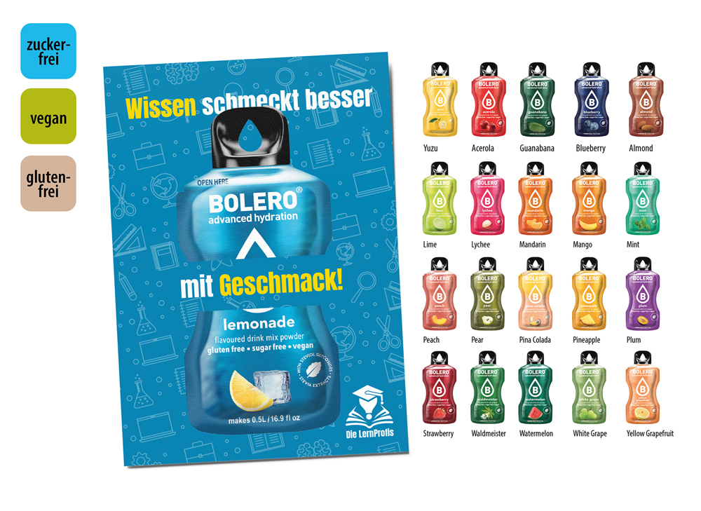 BOLERO Drinks Werbekarte
