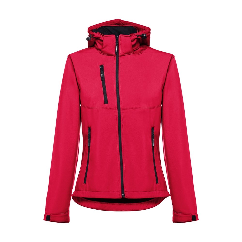 THC ZAGREB WOMEN Gürtel-Softshell-Jacke für Damen Rot