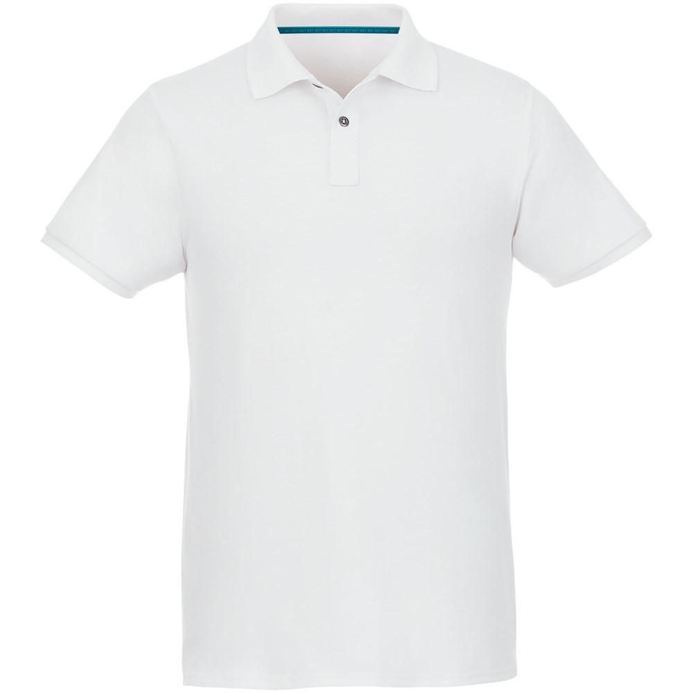 Polo bio recyclé manches courtes homme Beryl blanc