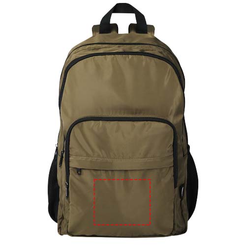 Sac à dos pour ordinateur portable 15'' Trend Plus recyclé certifié GRS de 20L Vert forêt