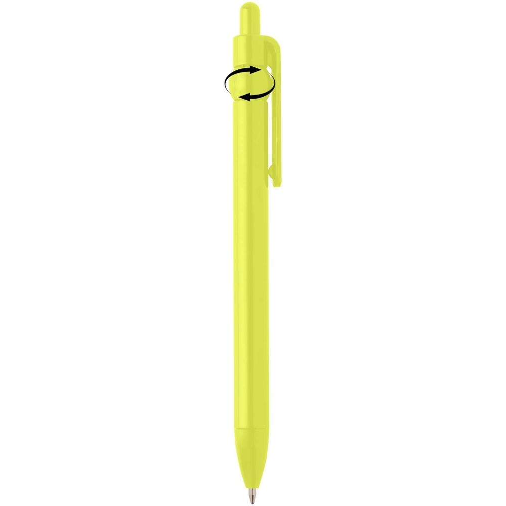 Stylo bille Fidget en plastique recyclé (encre noire) Citron vert