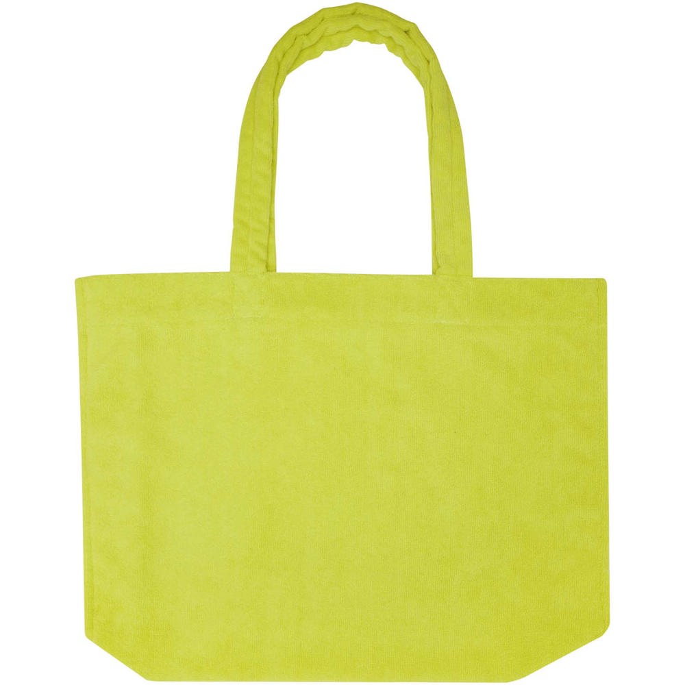 Siam GRS-recycelte Strandtragetasche aus Frottee 13 L limone