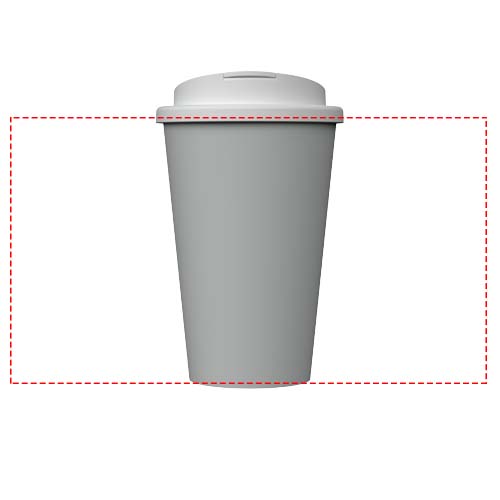 Gobelet isotherme Americano® Infiniti de 350 ml avec couvercle anti-déversement Gris roche