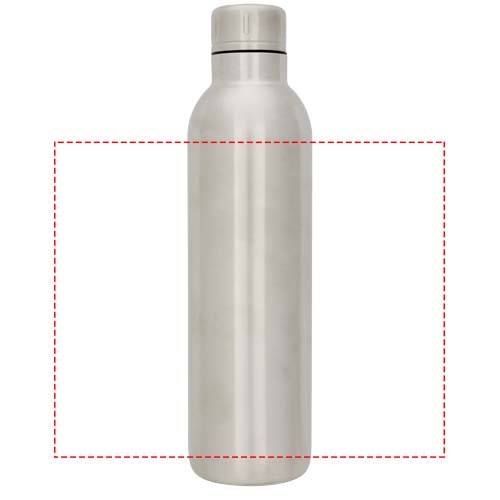 Bouteille de sport de 510ml avec isolation par le vide et couche de cuivre Odin argent