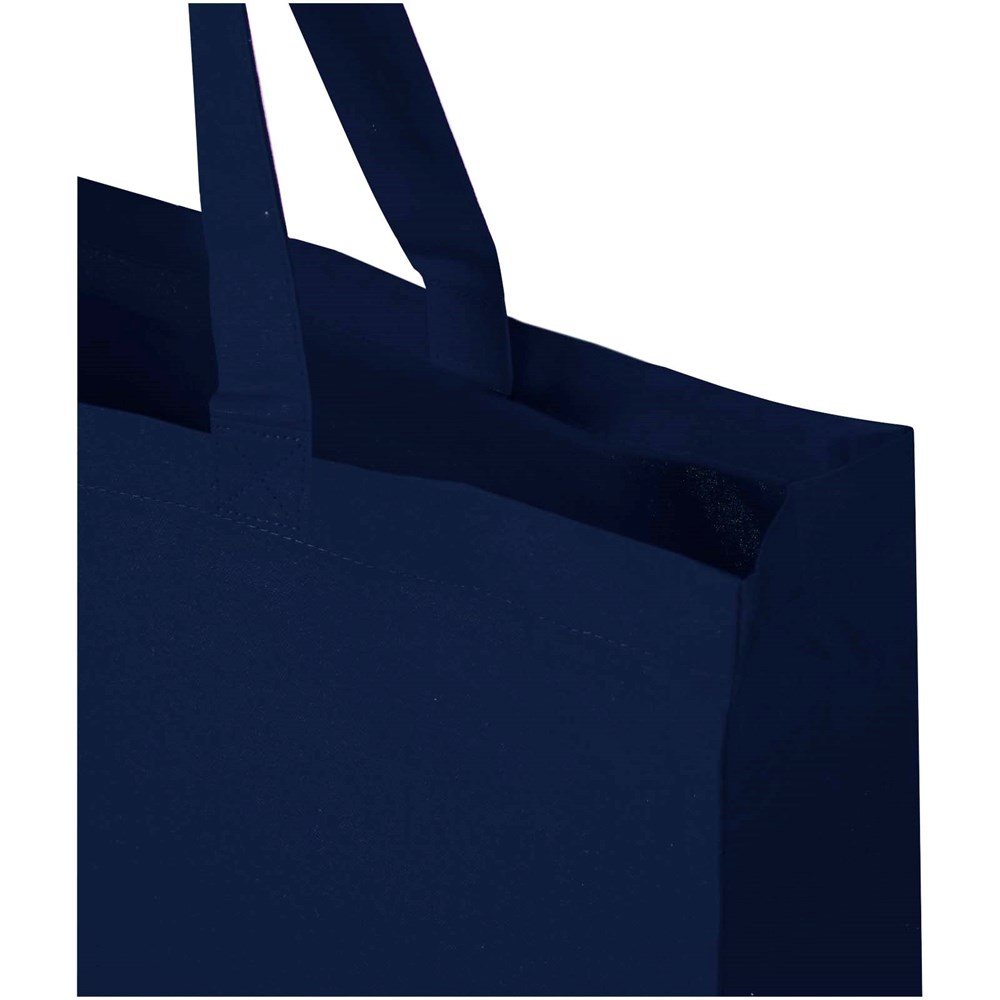 Odessa 220 g/m² Baumwoll Tragetasche aus GRS recycelter Baumwolle 40L navy