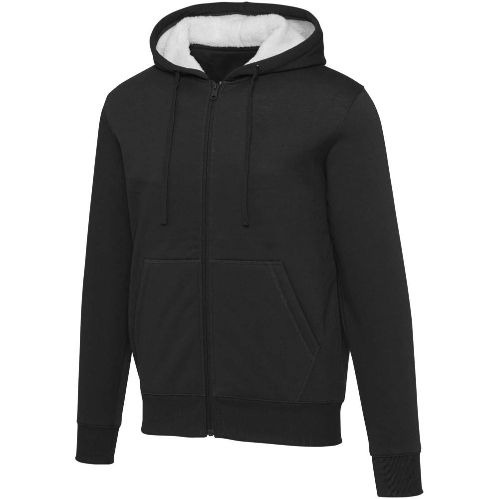 Natron 320 g/m² Sherpa-Kapuzenjacke mit Reissverschluss