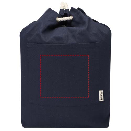 Sac de voyage de style marin Florida, 270 g/m², certifié GRS, 15 L Marine
