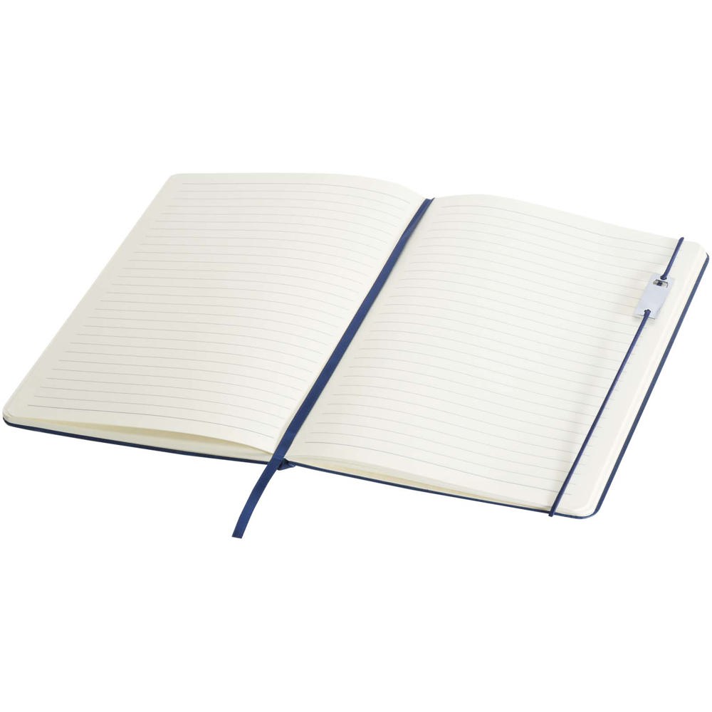 Ensemble carnet à couverture rigide A5 et stylo roller Legato Elegance Bleu océan, Bleu océan