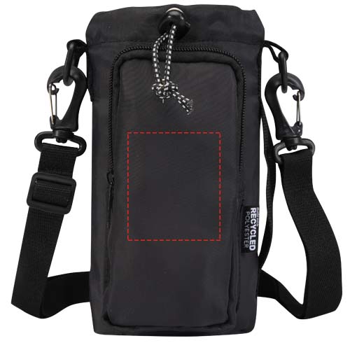 Sac porte-bouteille Trip Aware™ de 2 L en matériaux recyclés noir