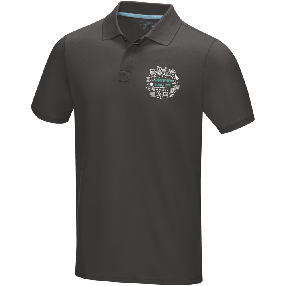 Graphite Poloshirt aus Bio-Baumwolle für Herren storm grey
