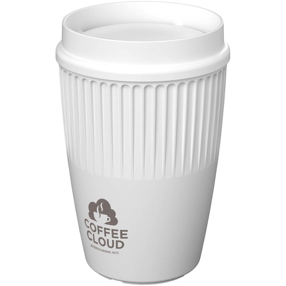 Gobelet Cirrus de 350 ml avec couvercle 360° blanc