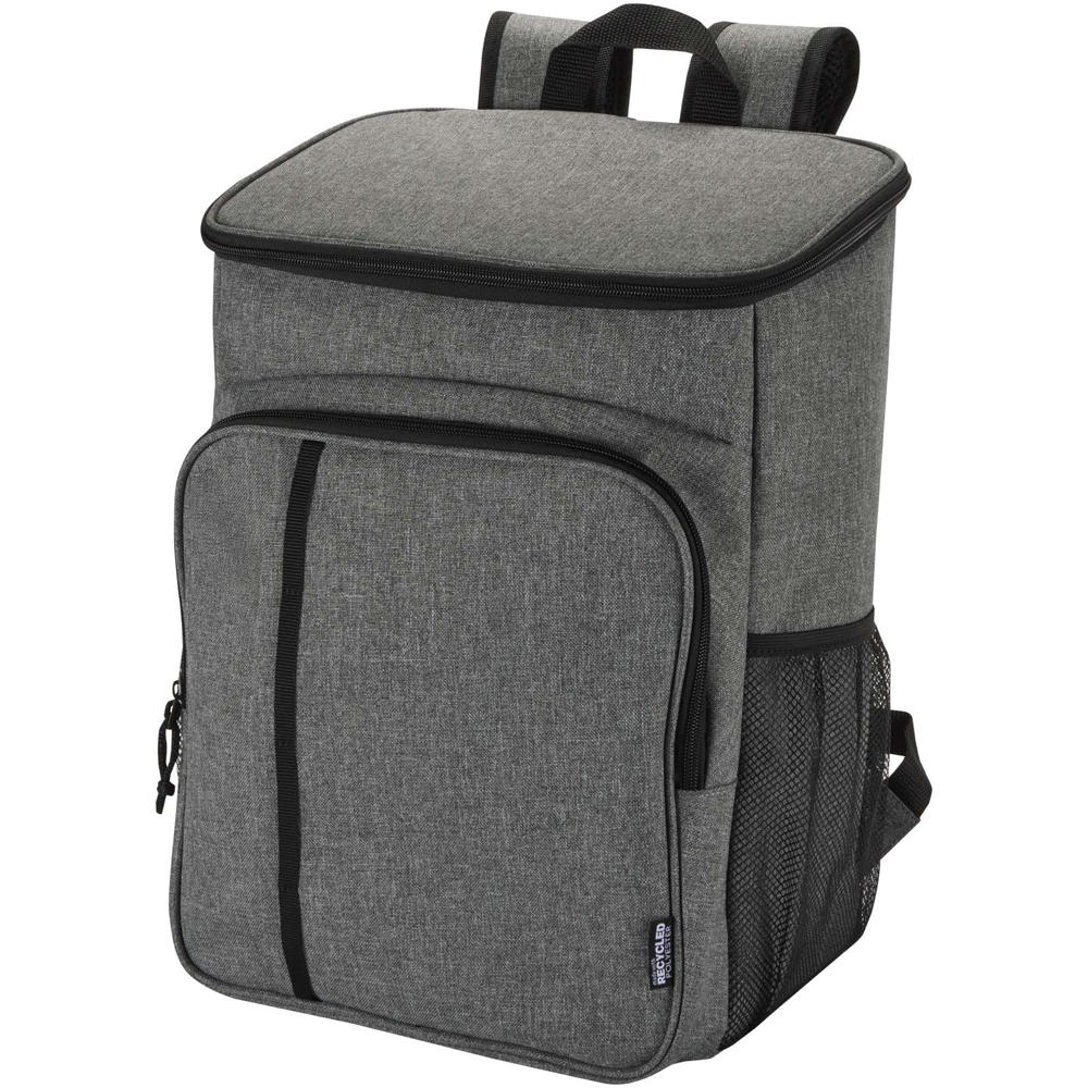 Sac à dos isotherme 20 L Tundra recyclé et certifié GRS pour pique-nique avec ensemble de couverts Gris