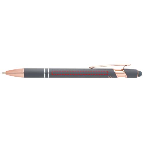 Stylo bille Nanna avec finition or rose Twilight Grey