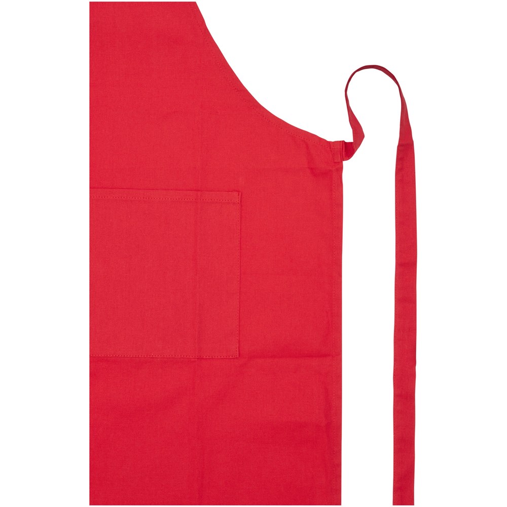 Tablier Orissa en coton biologique de 200 g/m2 Rouge