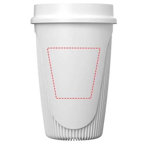 Gobelet Alto POP de 350 ml avec couvercle 360° Blanc