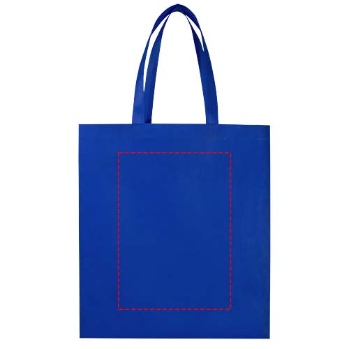Sac shopping à soufflets EcoSeal non tissé recyclé et certifié GRS de 12 L Bleu royal