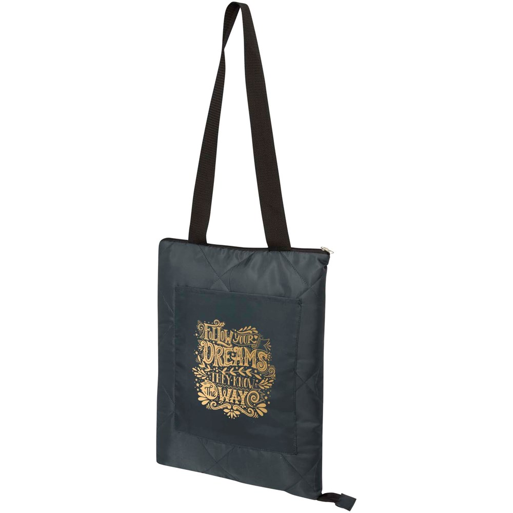 Clary Picknickdecke aus Recyceltem GRS-Polyester grau