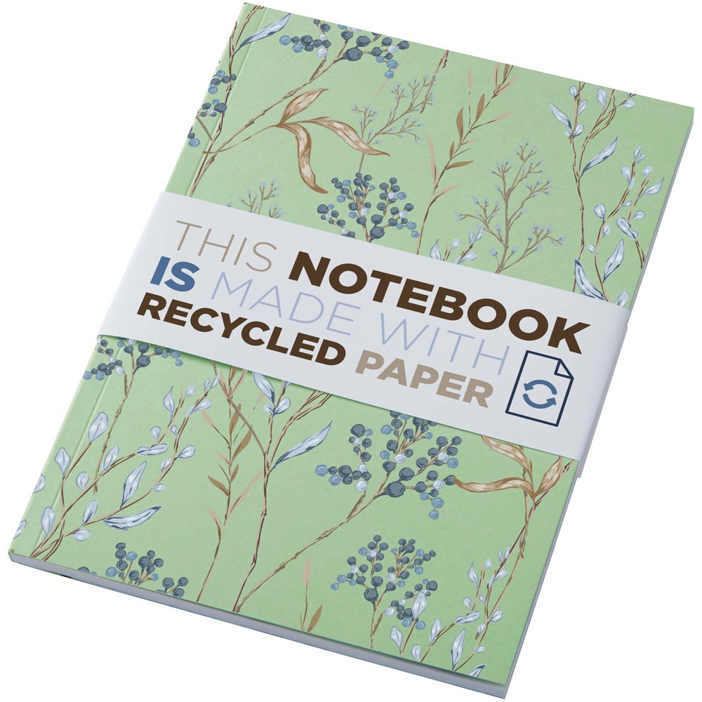 Novella Austen Colours A5 Softcover Notizbuch aus Recyclingmaterial – 50 Blatt grün