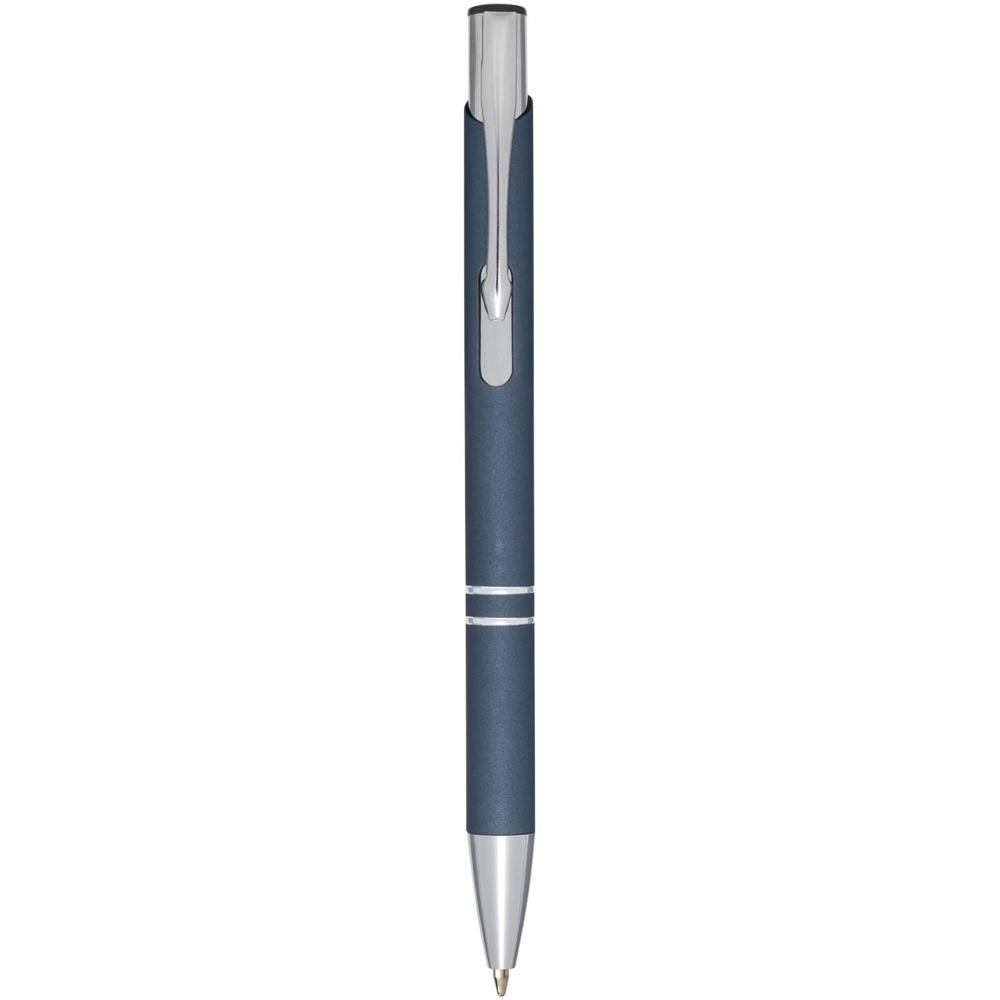 Moneta Soft Touch Druckkugelschreiber (schwarze Mine) Hale Blue