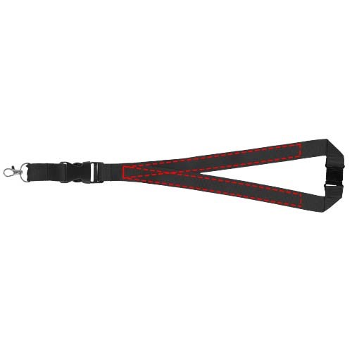 Yogi Lanyard mit Sicherheitsverschluss schwarz