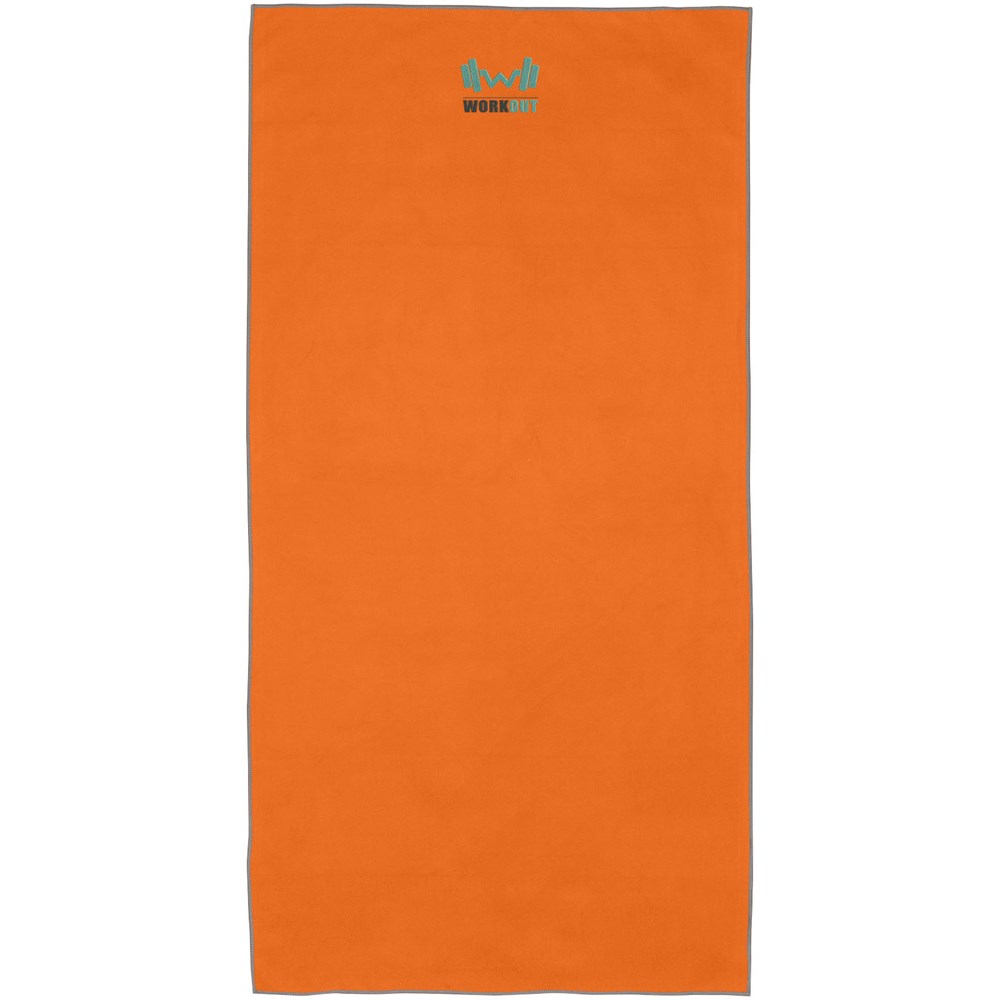 Serviette Pieter certifiée GRS ultra-légère et à séchage rapide 50 x 100 cm orange