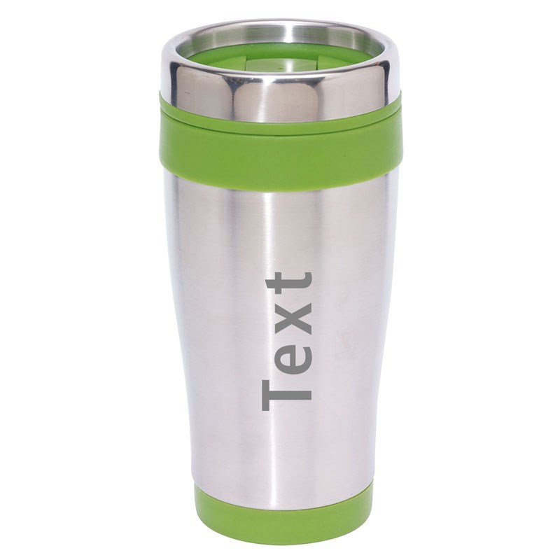 Gobelet isotherme pour Texte-gravure laser Lungo vert