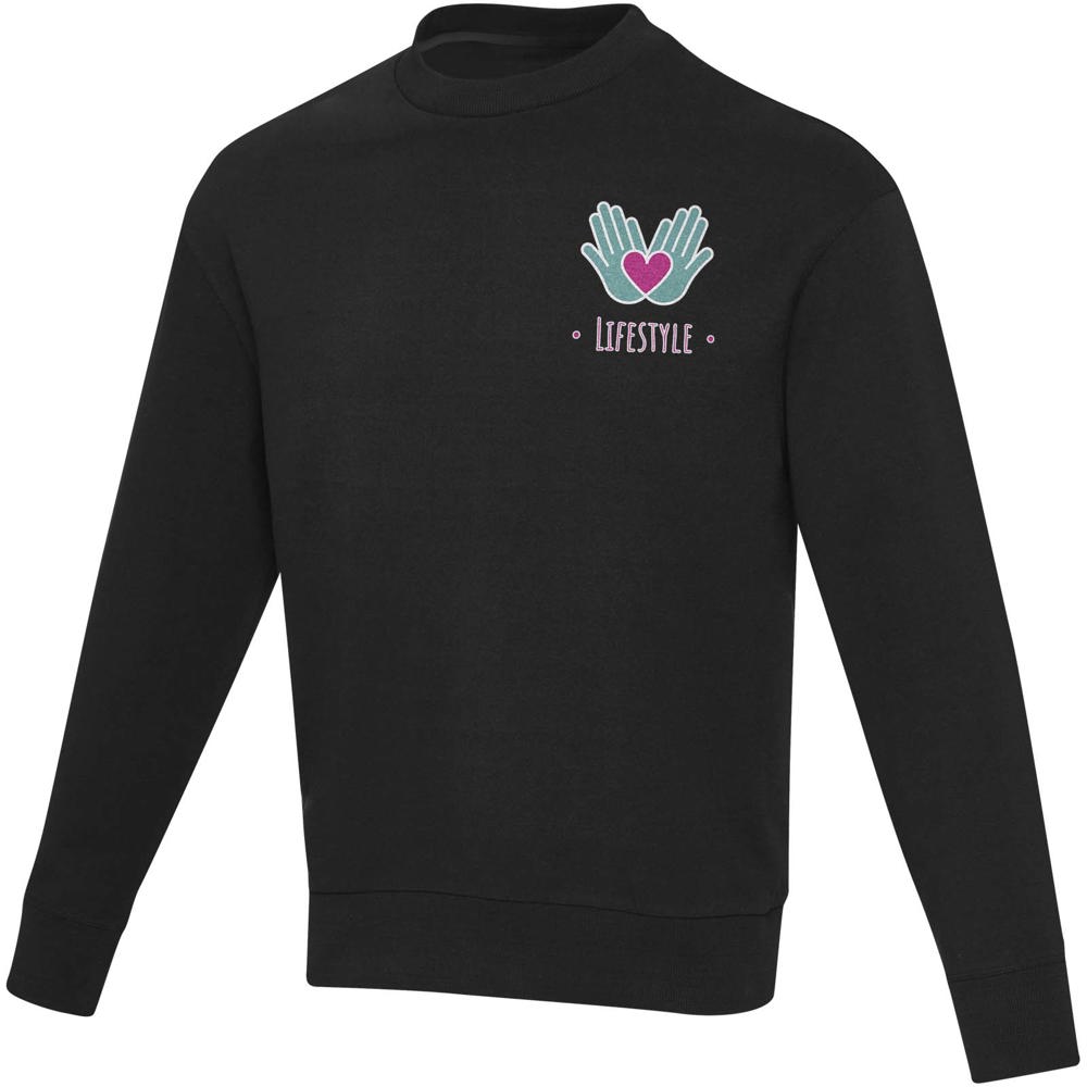 Jet Unisex Aware™ Pullover mit Rundhalsausschnitt aus recyceltem Material schwarz
