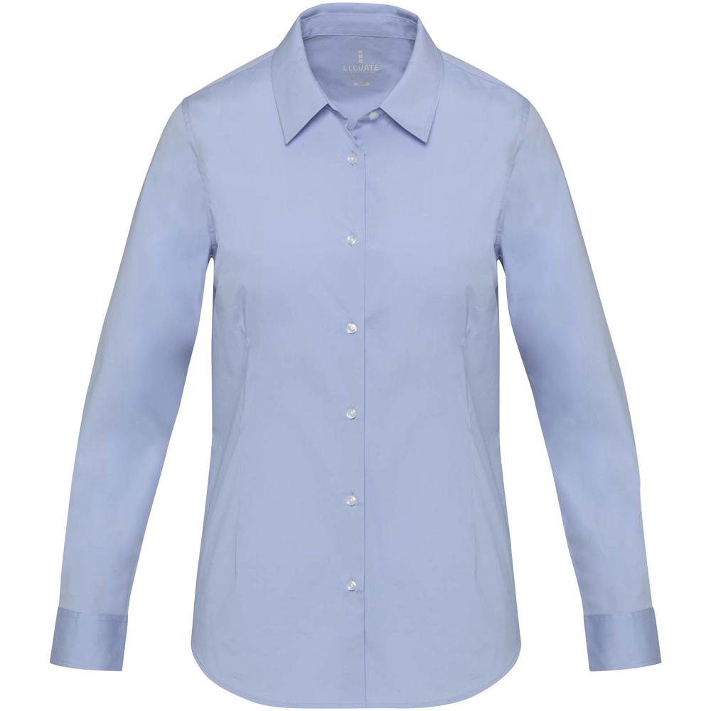 Carnelian Popeline Bluse hellblau