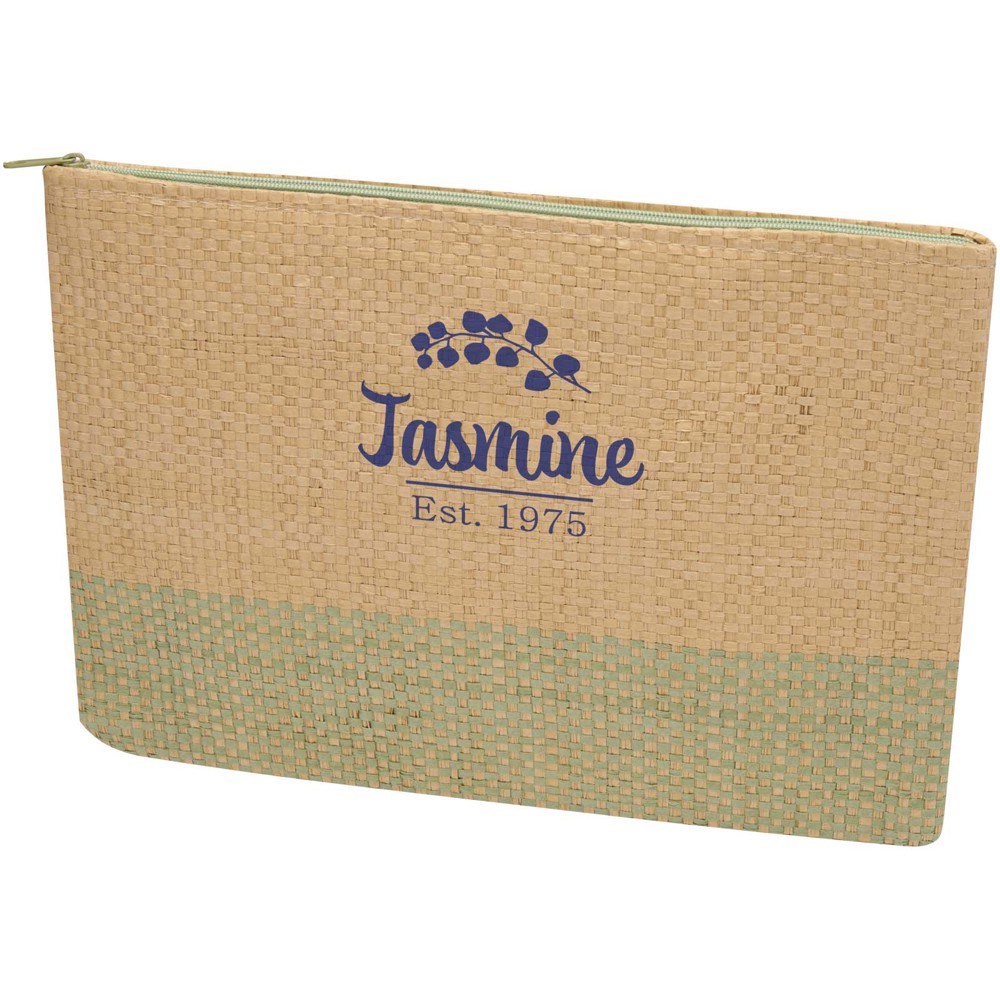 Rhythm Strohpapier Beutel mit Reissverschluss, 3 l heather grün