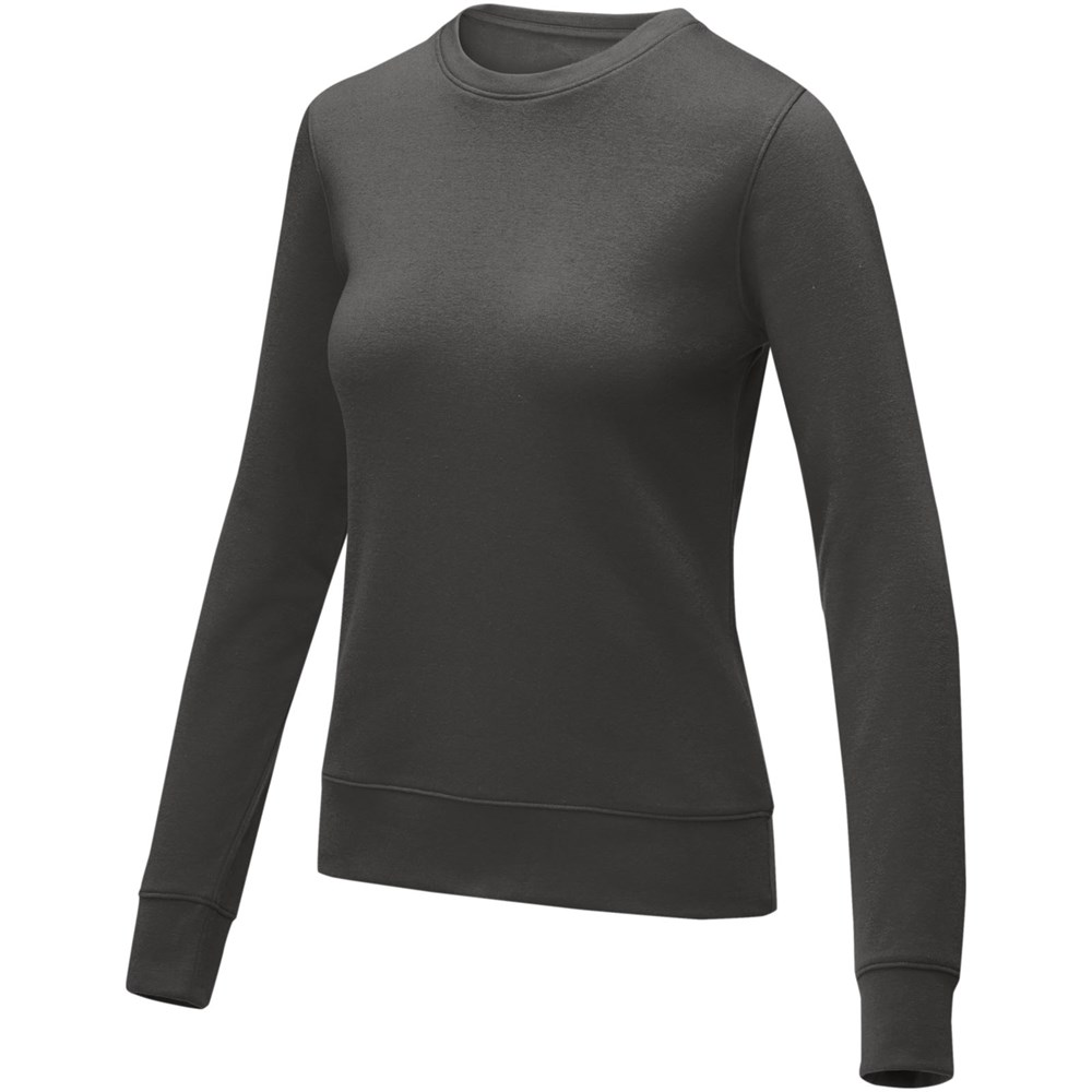 Zenon Damenpullover mit Rundhalsausschnitt storm grey