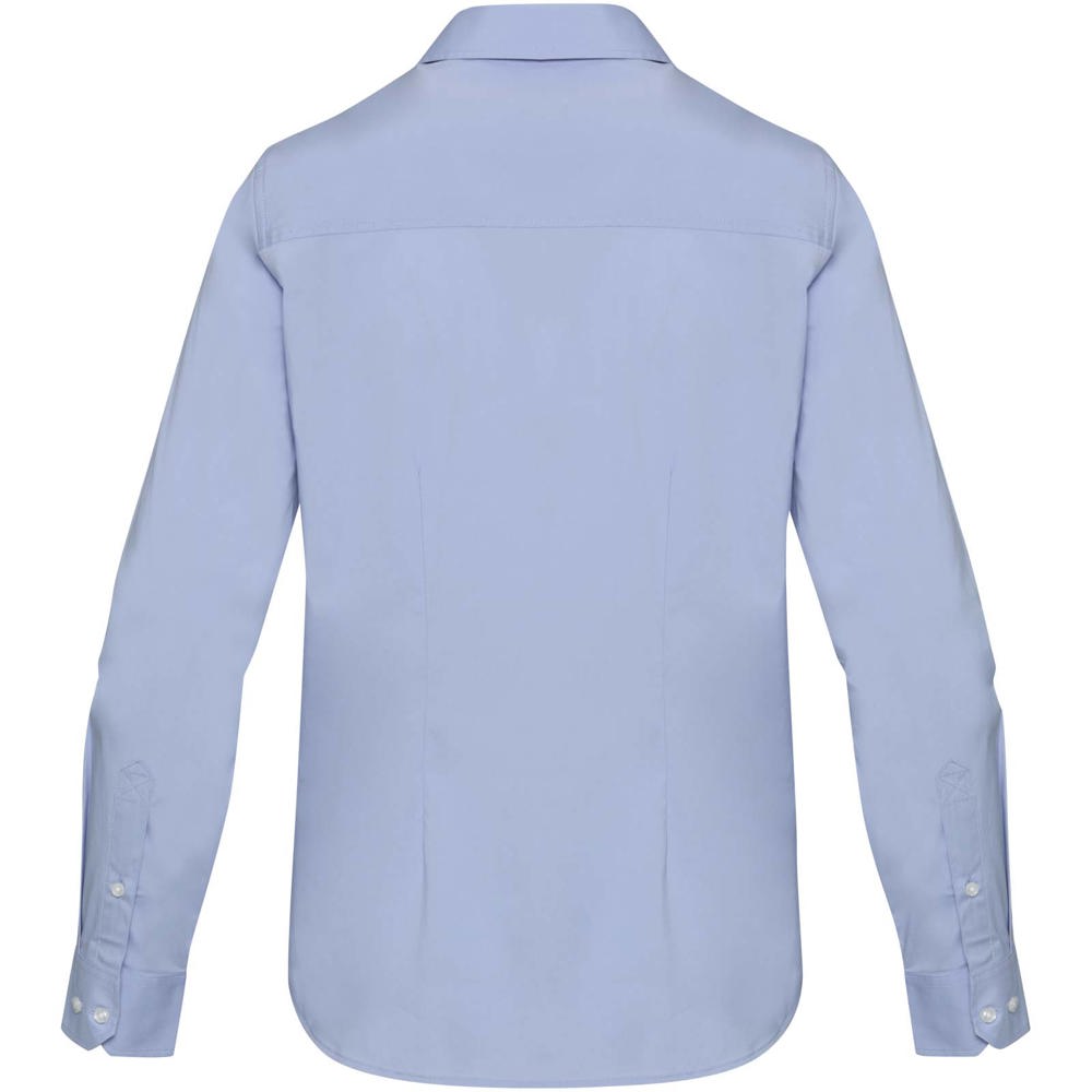 Carnelian Popeline Bluse hellblau