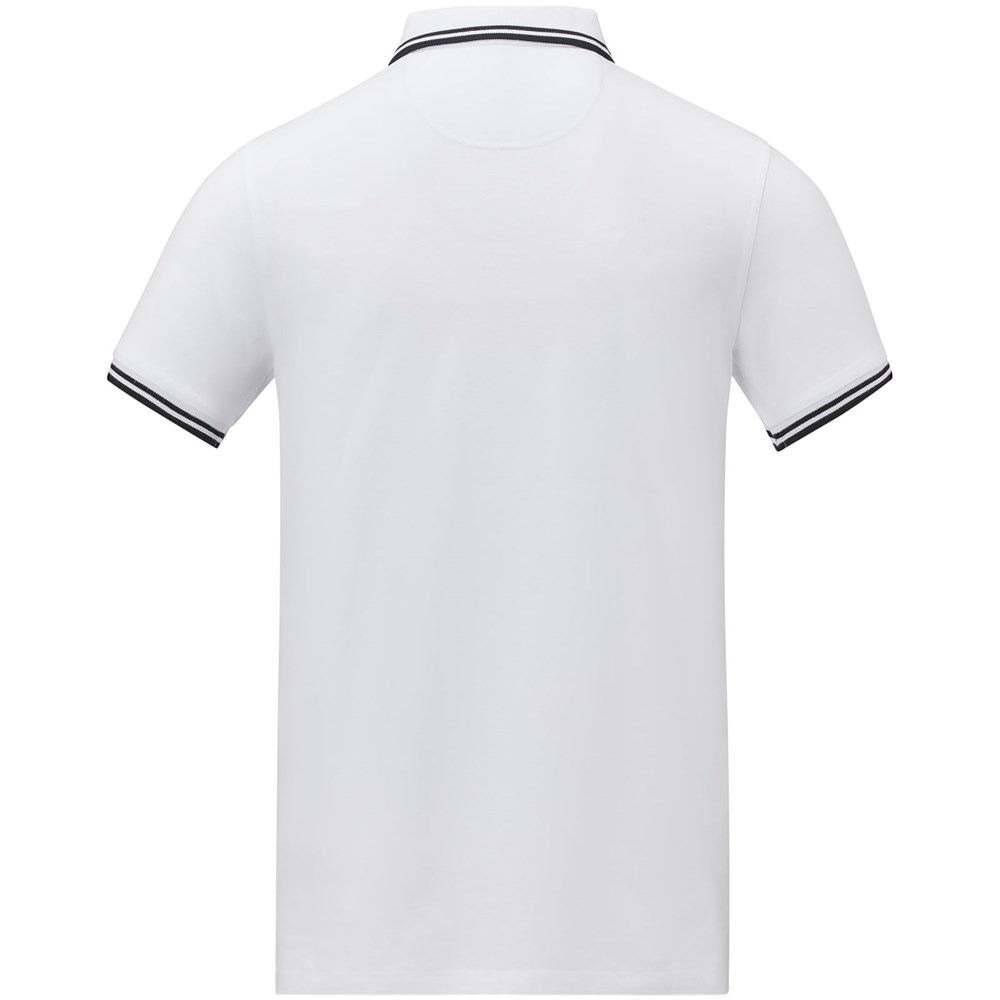 Amarago Polo mit abgesetztem Rand für Herren weiss