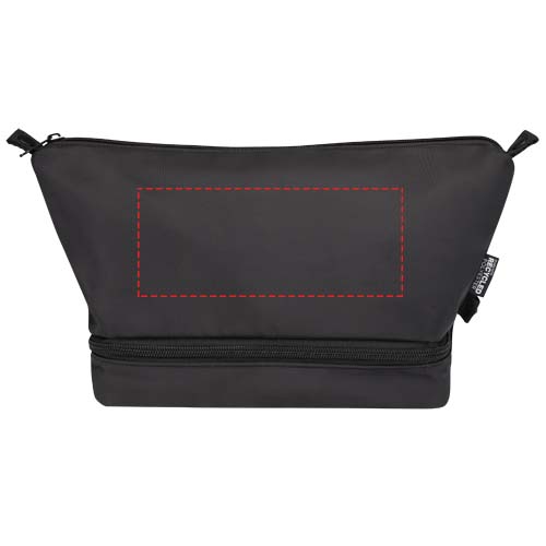 Sac de toilette de voyage Trip Aware™ de 6 L en matériaux recyclés noir