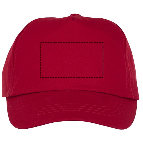 Casquette 5 panneaux Feniks enfant Rouge