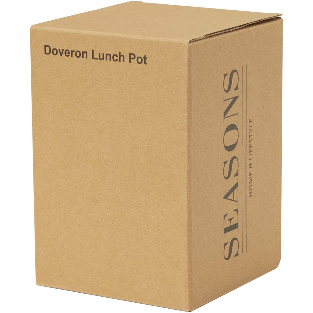 Doveron 500 ml isolierter Lunchpot aus recyceltem Edelstahl schwarz