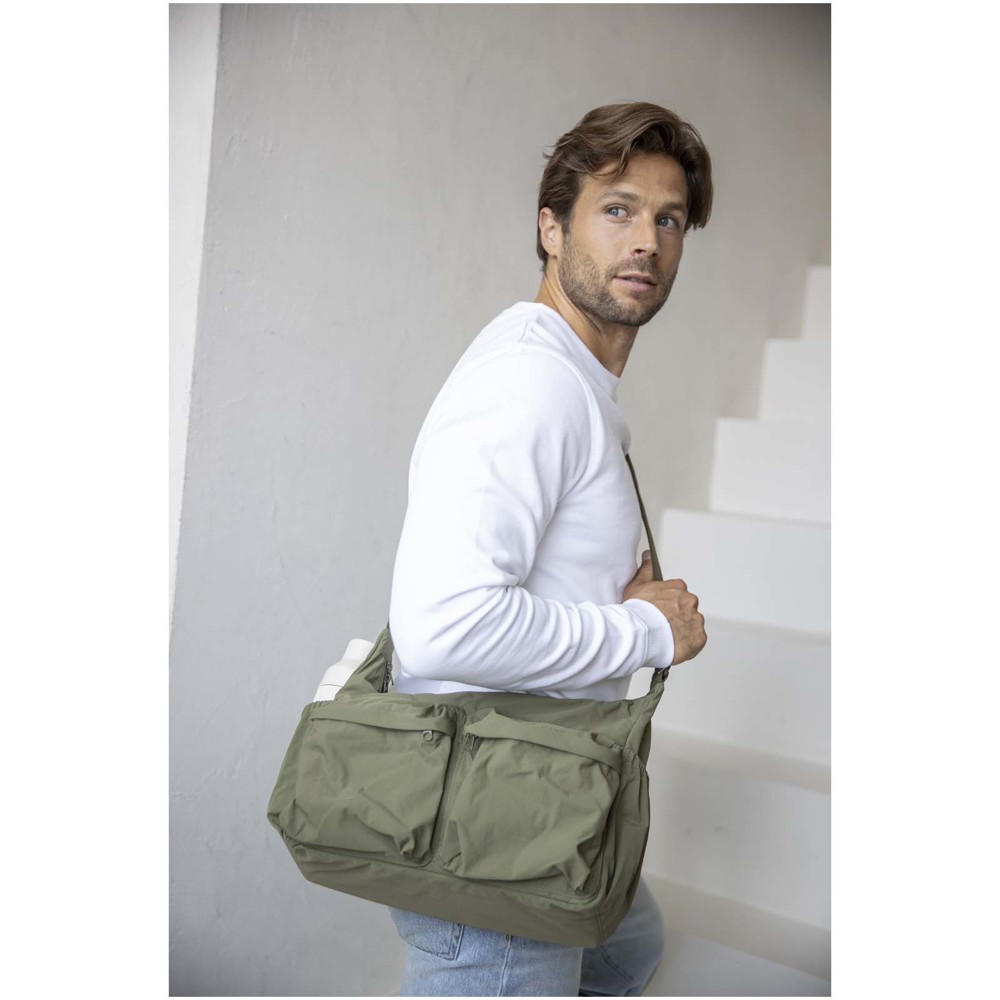 Sacoche pour ordinateur portable Calli 13 pouces en nylon recyclé GRS Vert forêt