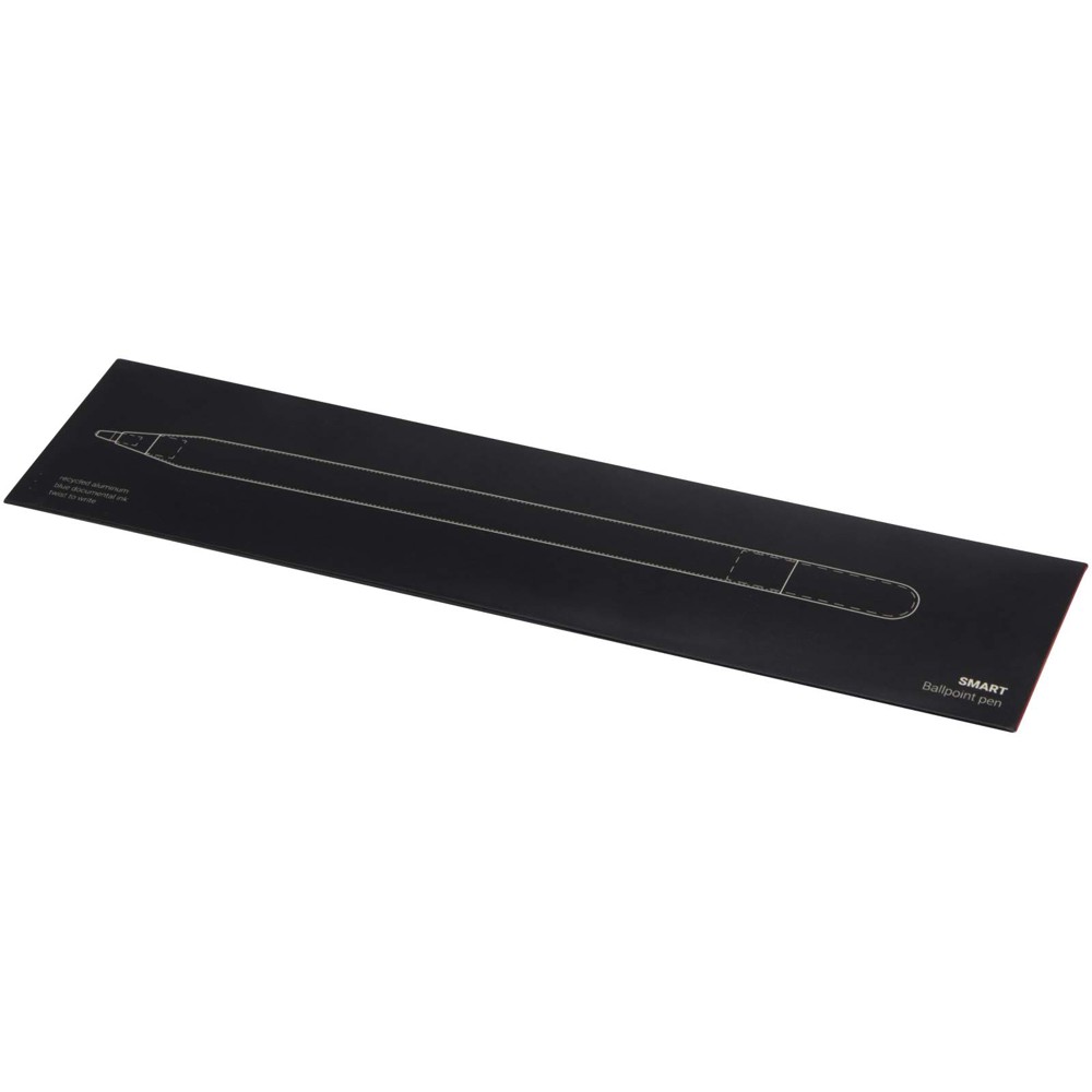 SMART Kugelschreiber aus recyceltem Aluminium (schwarze Tinte) Rot