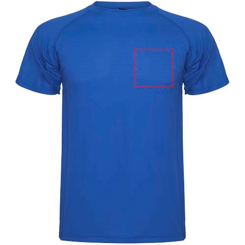T-shirt sport Montecarlo maille piquée à manches courtes pour homme Bleu royal