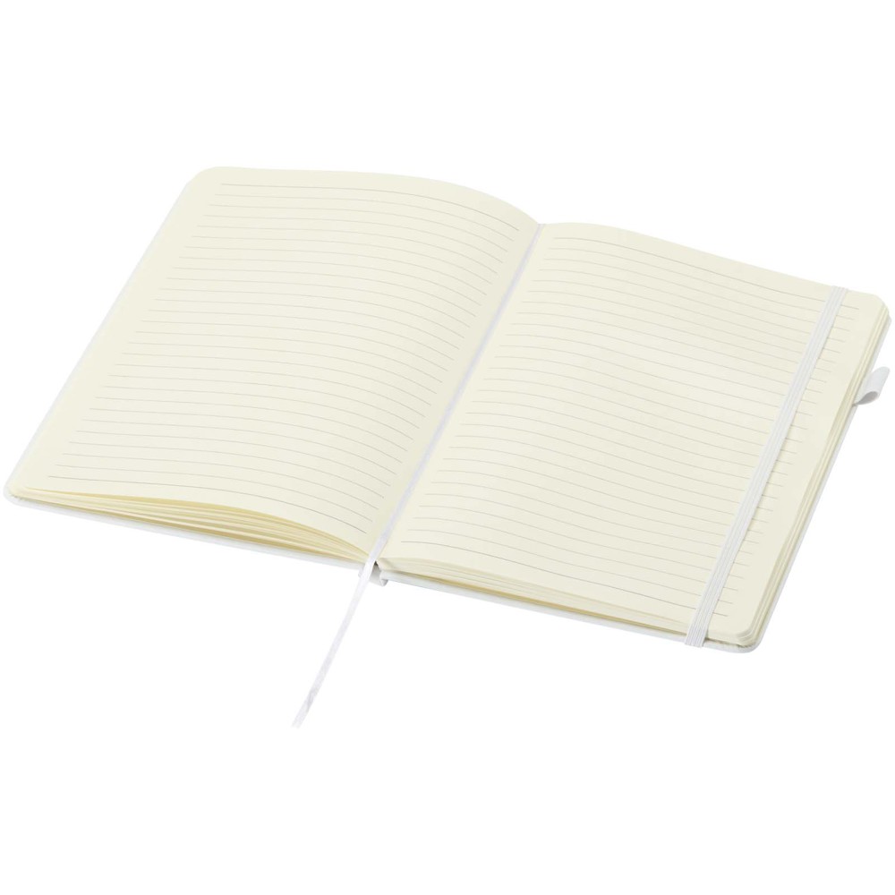 Carnet Liss A5 à couverture rigide en plastique recyclé blanc