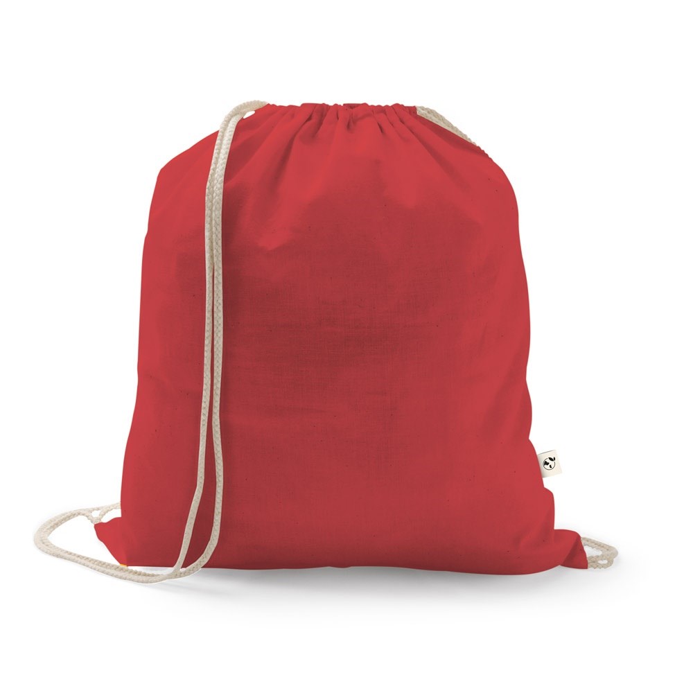 ISTANBUL Rucksack aus recycelter Baumwolle (70%), Polyester (30% rPET) (150 g/m²) rot