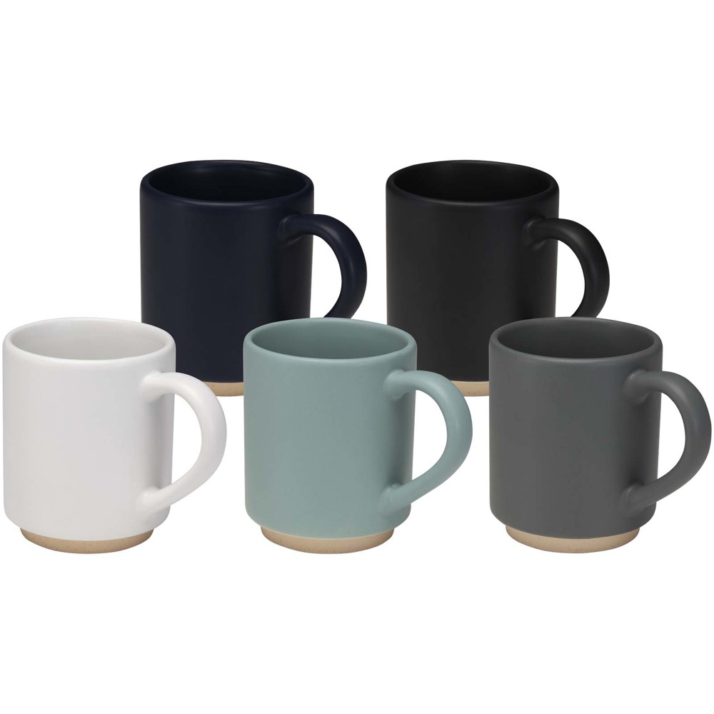 Tasse en céramique empilable Camilla, 180 ml, finition mate Noir