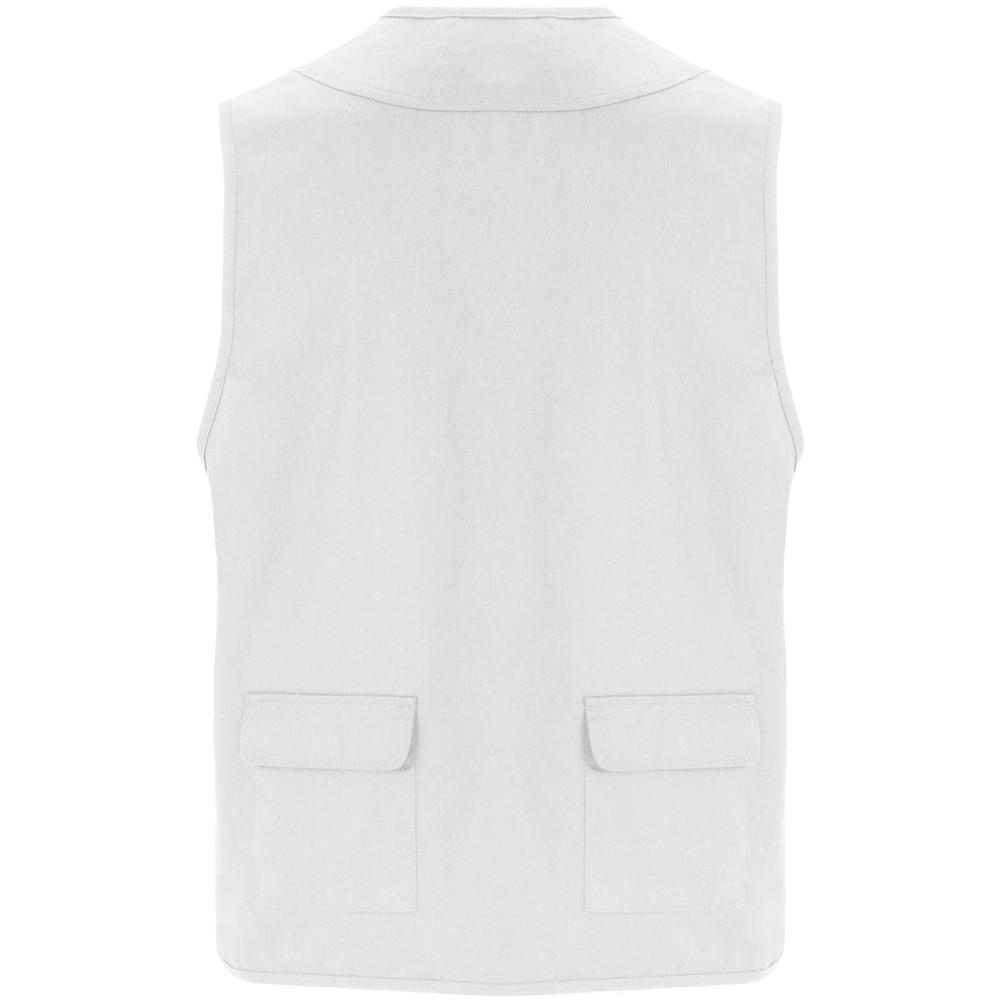 Venera Arbeitsweste mit V-Ausschnitt und mehreren Taschen, 200 g/m2 weiss