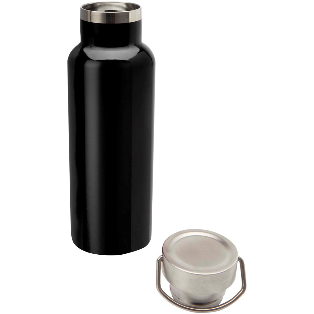 Bouteille d’eau Thor de 500 ml en acier inoxydable certifié RCS Noir