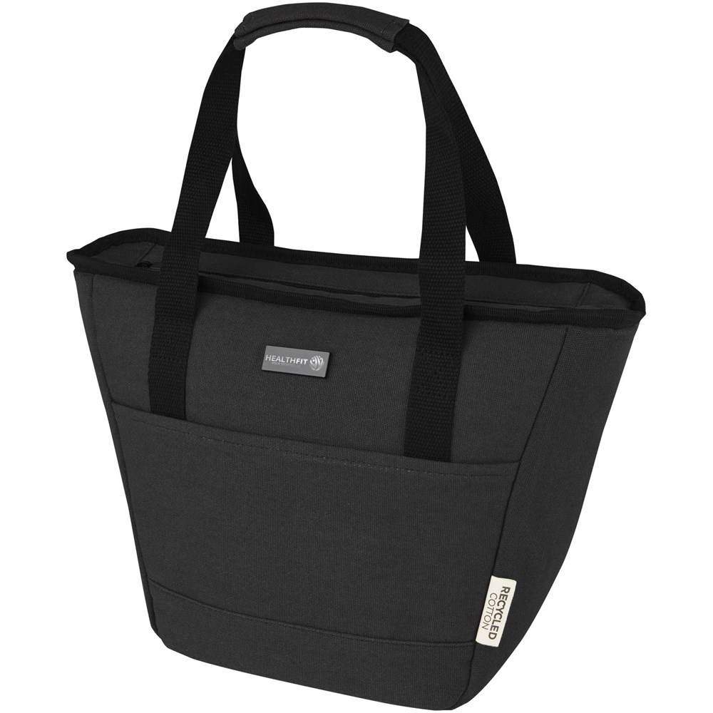 Joey GRS-recycelte Canvas Lunch Kühltasche 6 L für 9 Dosen schwarz