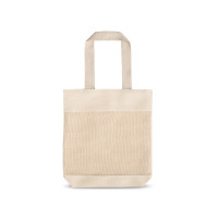 MUMBAI Tragetasche mit Mesh aus 100% Baumwolle (180 g/m²)