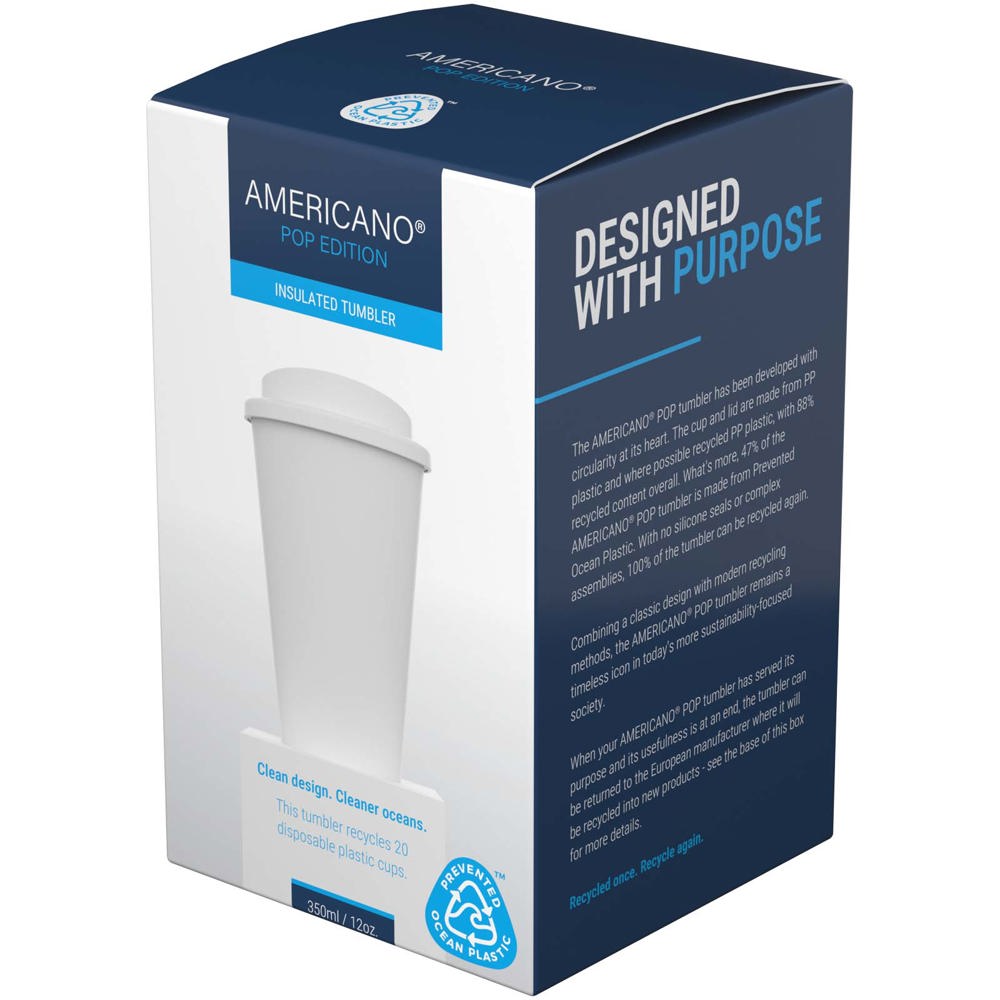 Gobelet avec isolation Brite-Americano® POP de 350 ml Bleu
