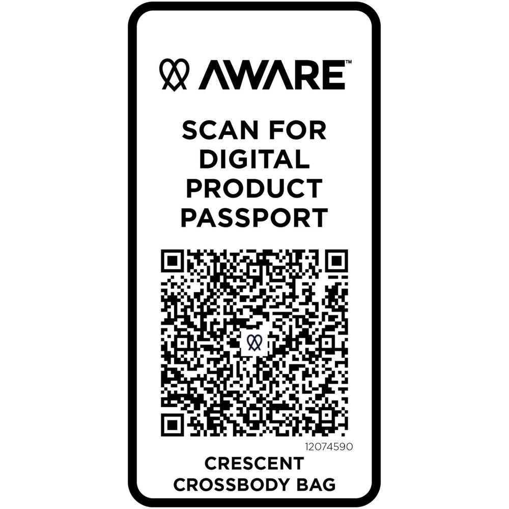 Crescent 500 g/m² Aware™ recycelte Umhängetasche schwarz